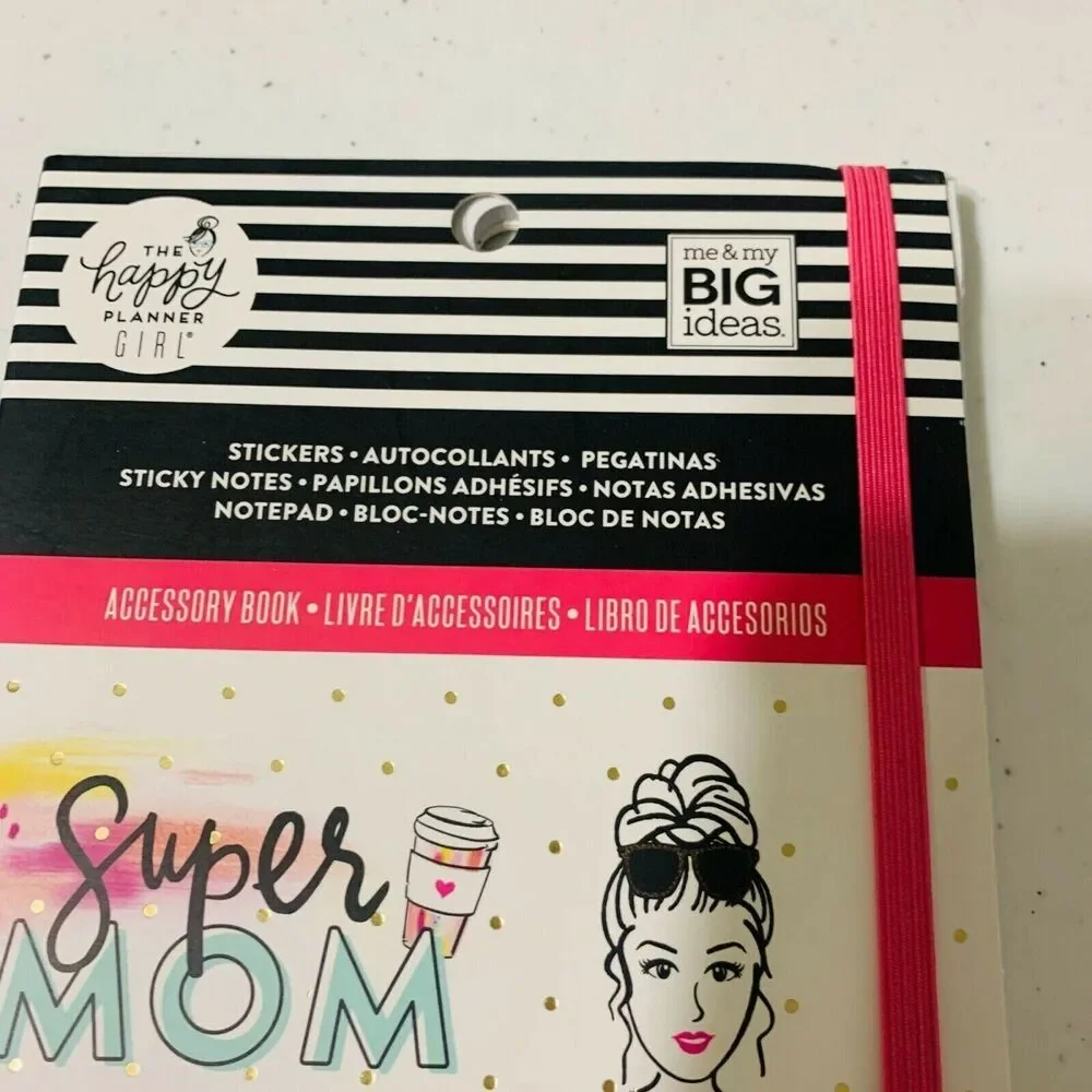 NIP Happy Planner Super Mom accessory book stickers notepad 952 pieces PPSA-07